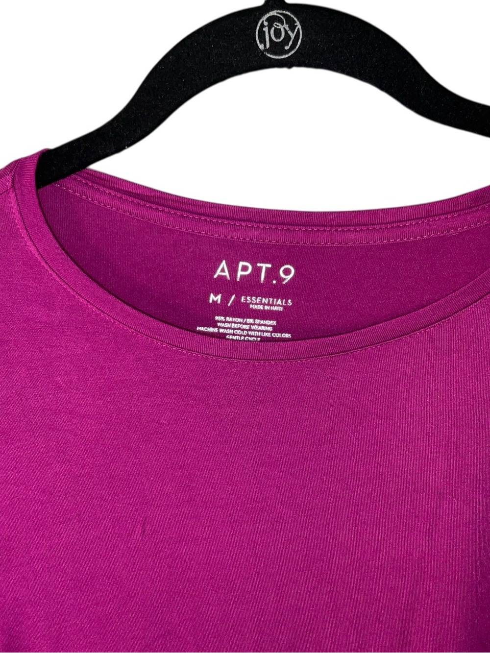 Apt. 9 Long Sleeve Crewneck Top - Fuchsia - Picture 2 of 3
